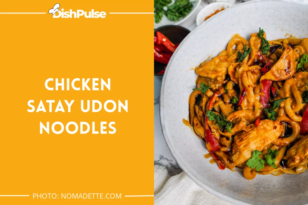 Chicken Satay Udon Noodles