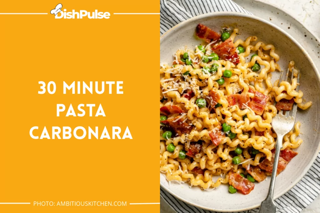 30 Minute Pasta Carbonara