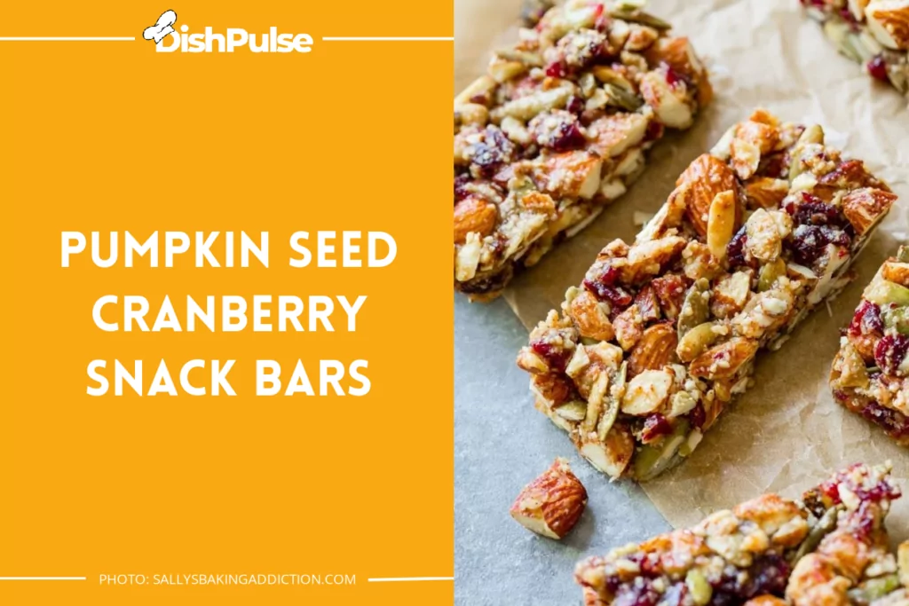 Pumpkin Seed Cranberry Snack Bars