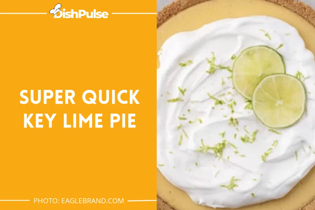 Super Quick Key Lime Pie