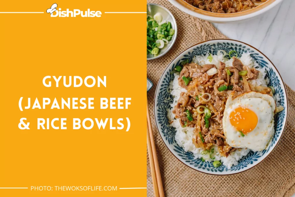 Gyudon (Japanese Beef & Rice Bowls)