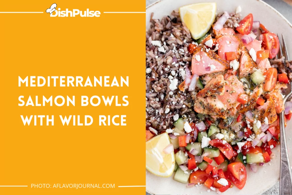 Mediterranean Salmon Bowls with Wild Rice