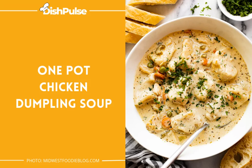 One Pot Chicken Dumpling Soup