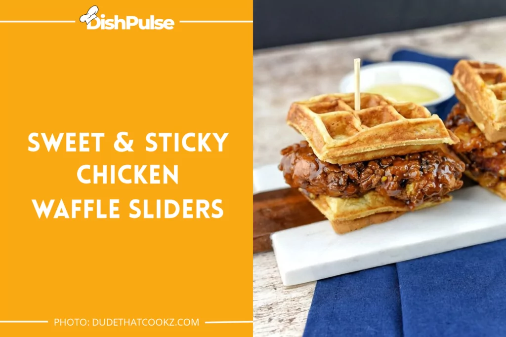 Sweet & Sticky Chicken Waffle Sliders
