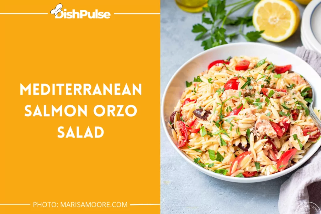 Mediterranean Salmon Orzo Salad