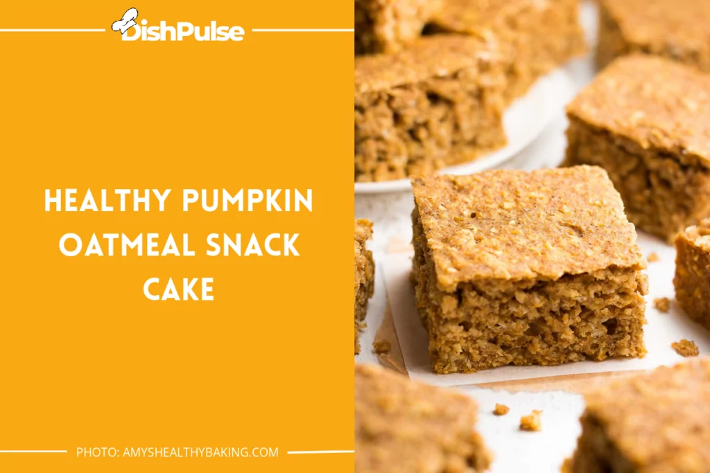 Healthy Pumpkin Oatmeal Snack Cake