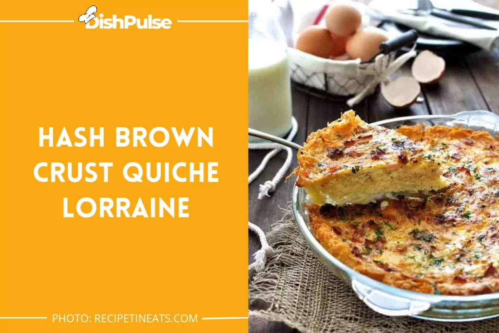 Hash Brown Crust Quiche Lorraine