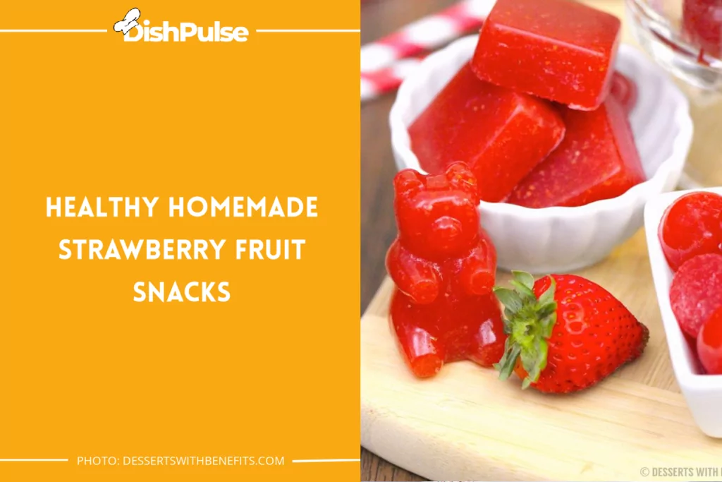 Healthy Homemade Strawberry Fruit Snacks