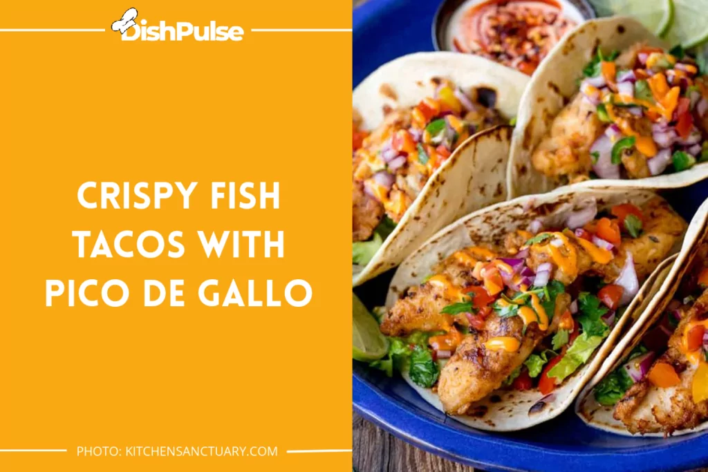 Crispy Fish Tacos with Pico De Gallo
