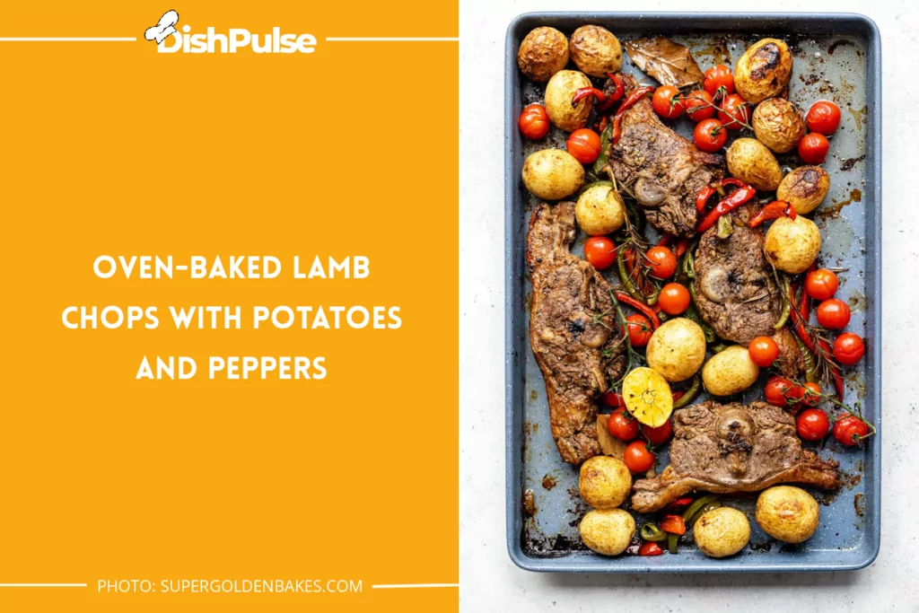 Oven-baked Lamb Chops With Potatoes And Peppers