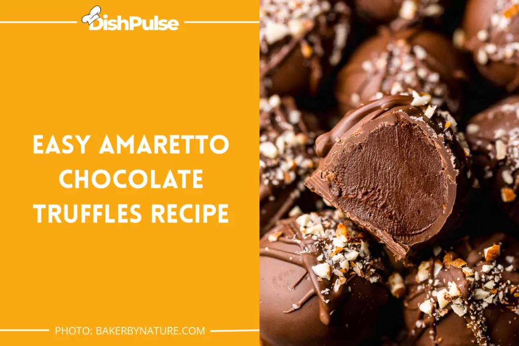 Easy Amaretto Chocolate Truffles Recipe