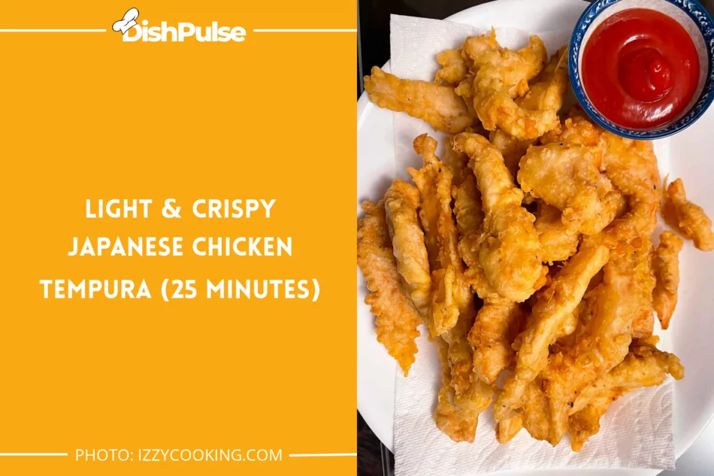 Light & Crispy Japanese Chicken Tempura (25 Minutes)