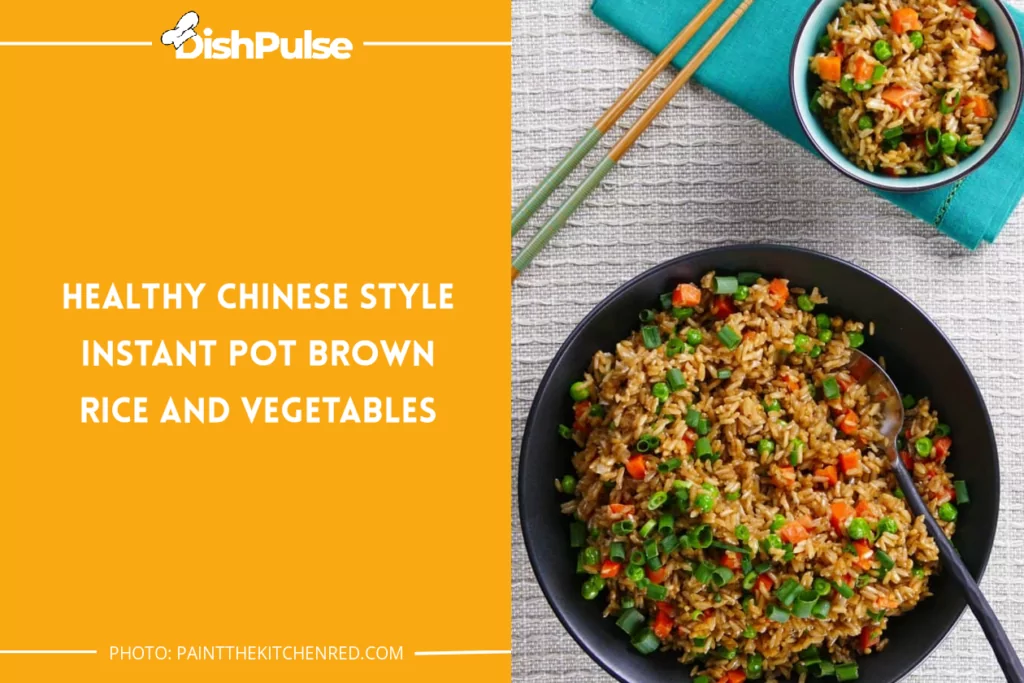 Healthy Chinese Style Instant Pot Brown Rice and Vegetables