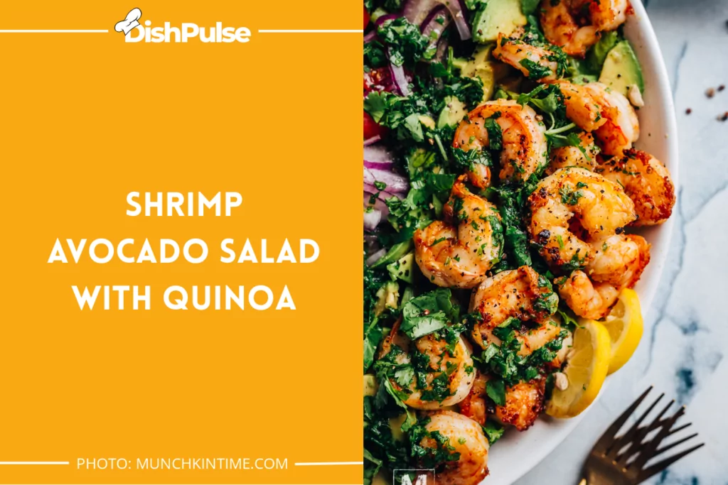 7. Shrimp Avocado Salad with Quinoa