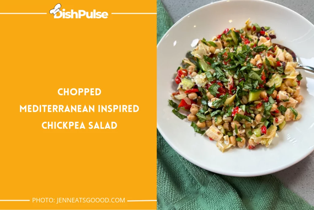 Chopped Mediterranean Inspired Chickpea Salad
