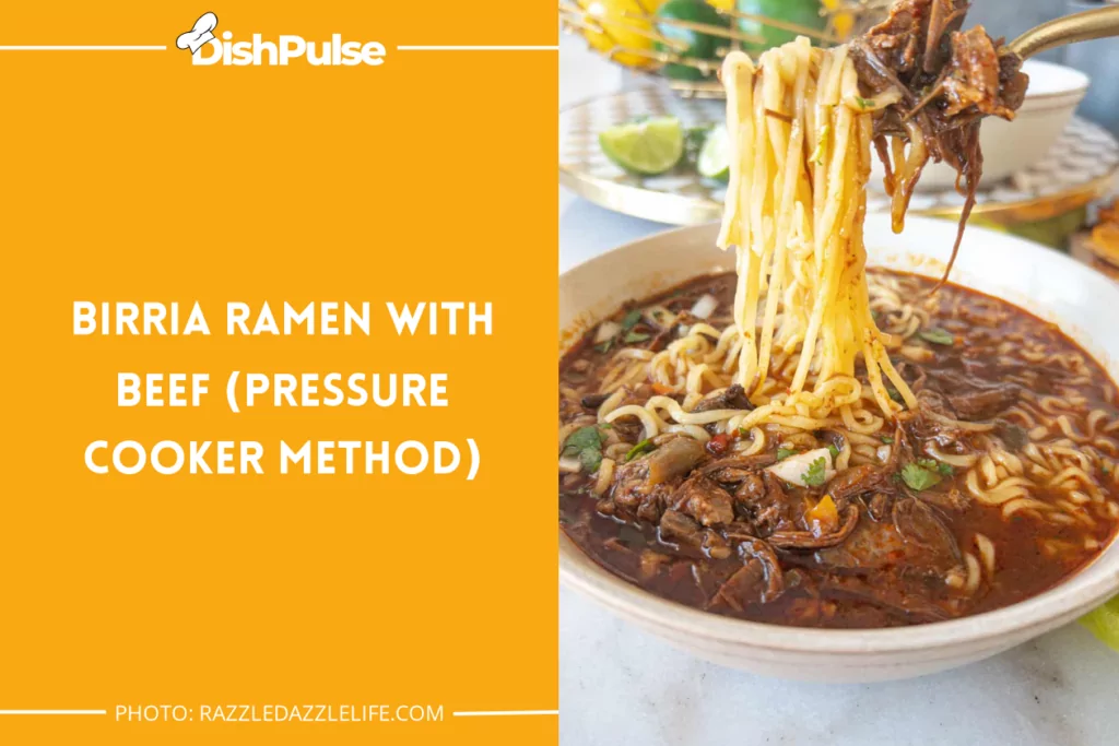 Birria Ramen With Beef (Pressure Cooker Method)