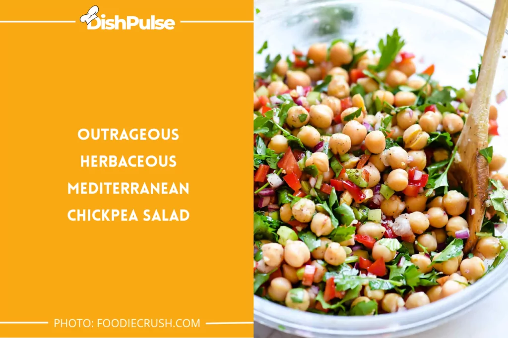 Outrageous Herbaceous Mediterranean Chickpea Salad