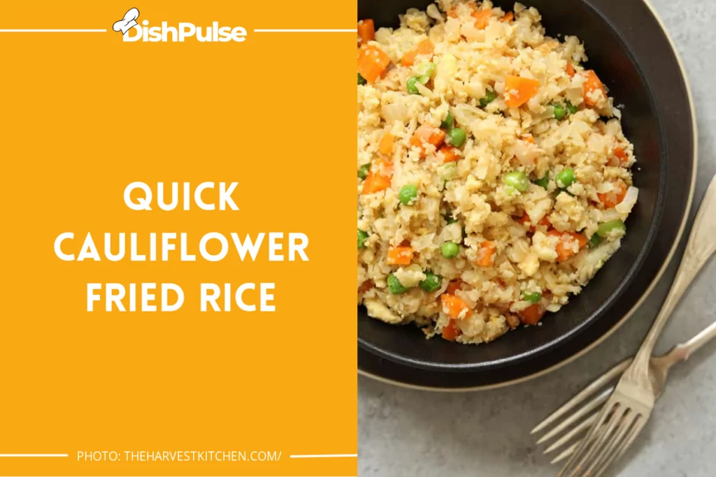 Quick Cauliflower Fried Rice
