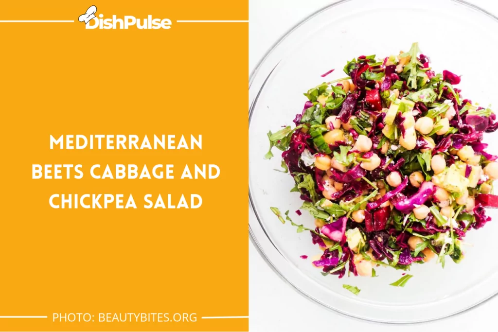 Mediterranean Beets Cabbage and Chickpea Salad