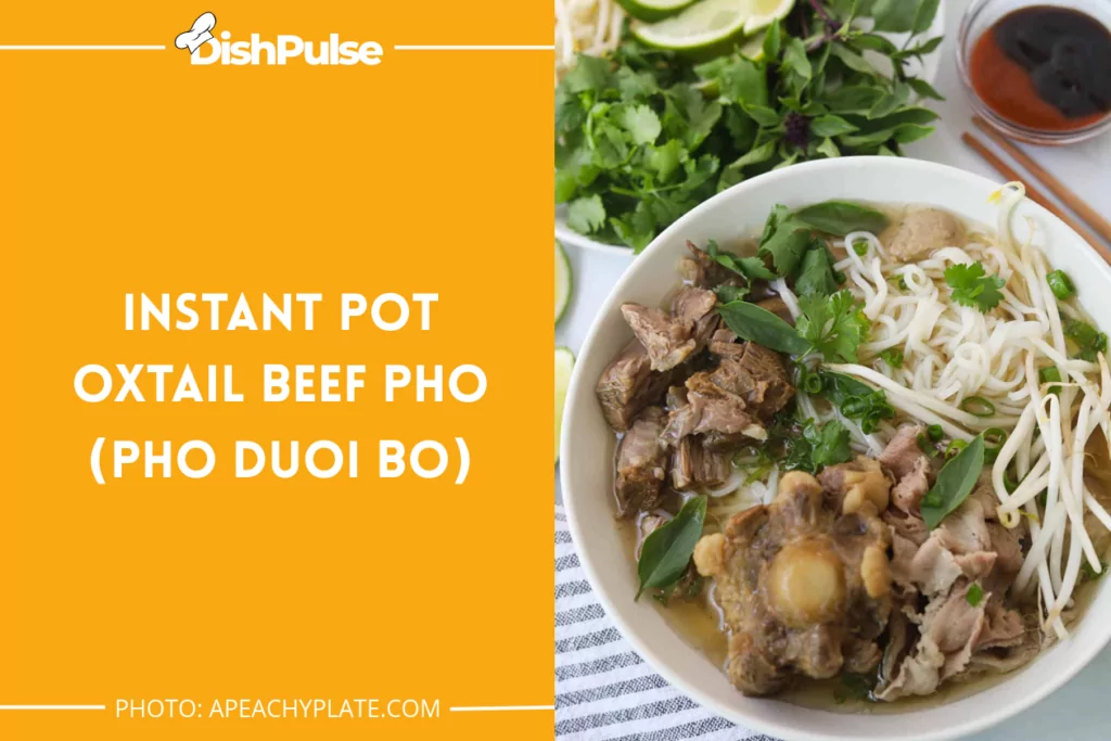 Instant Pot Oxtail Beef Pho (Pho Duoi Bo)
