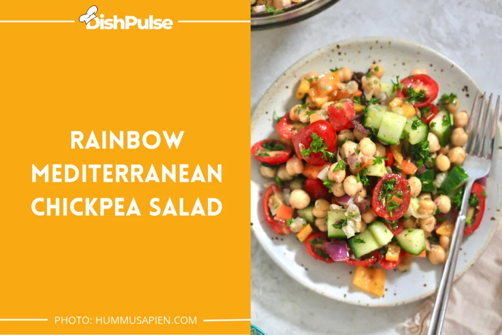 Rainbow Mediterranean Chickpea Salad