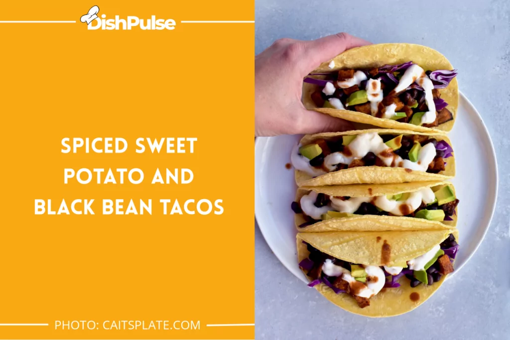 Spiced Sweet Potato and Black Bean Tacos