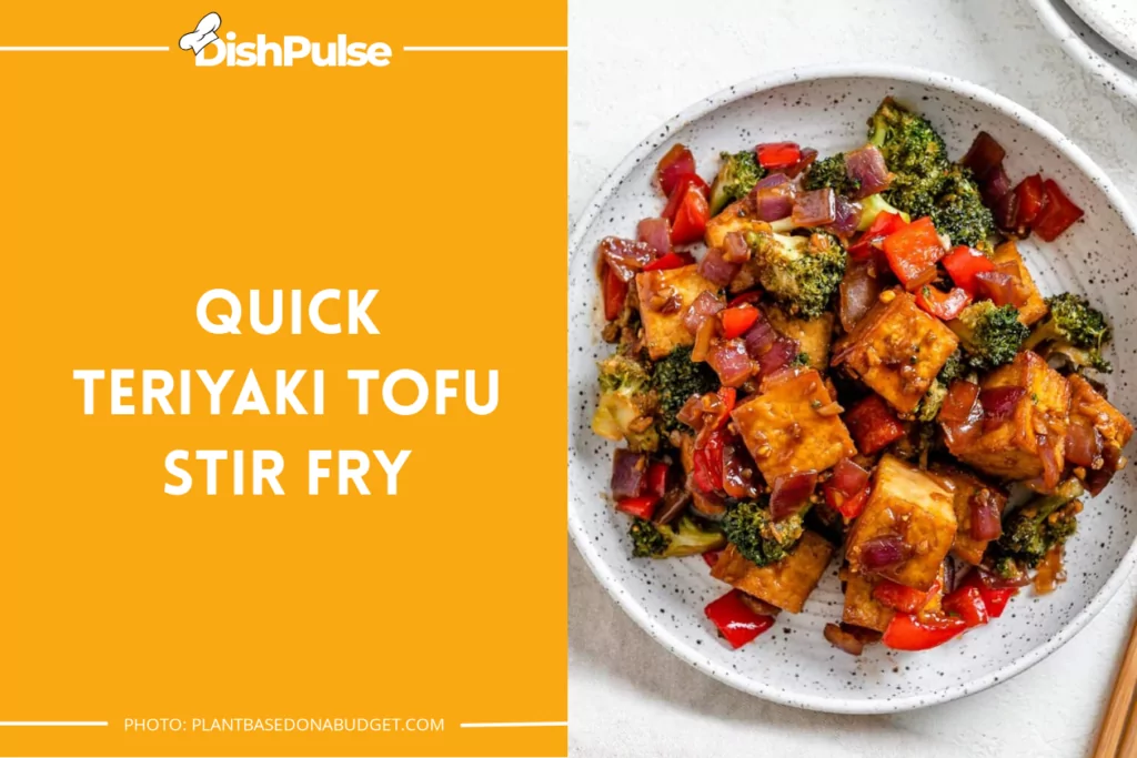 Quick Teriyaki Tofu Stir Fry
