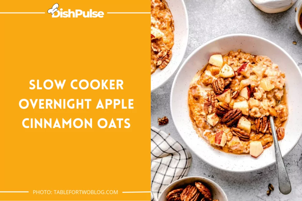 Slow Cooker Overnight Apple Cinnamon Oats