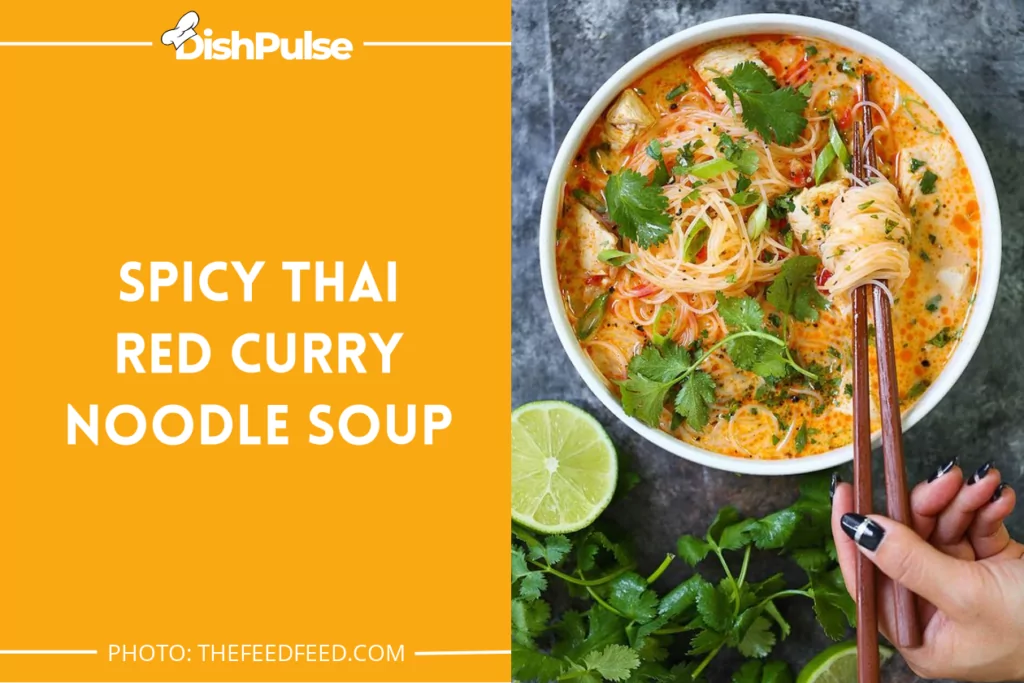 Spicy Thai Red Curry Noodle Soup
