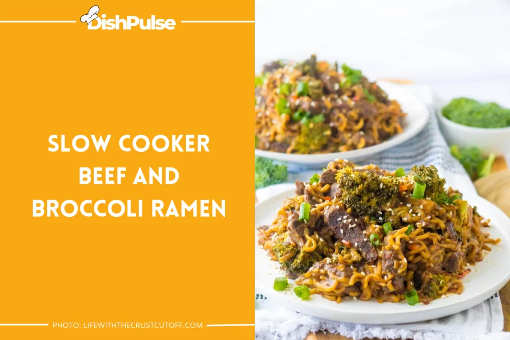 Slow Cooker Beef and Broccoli Ramen