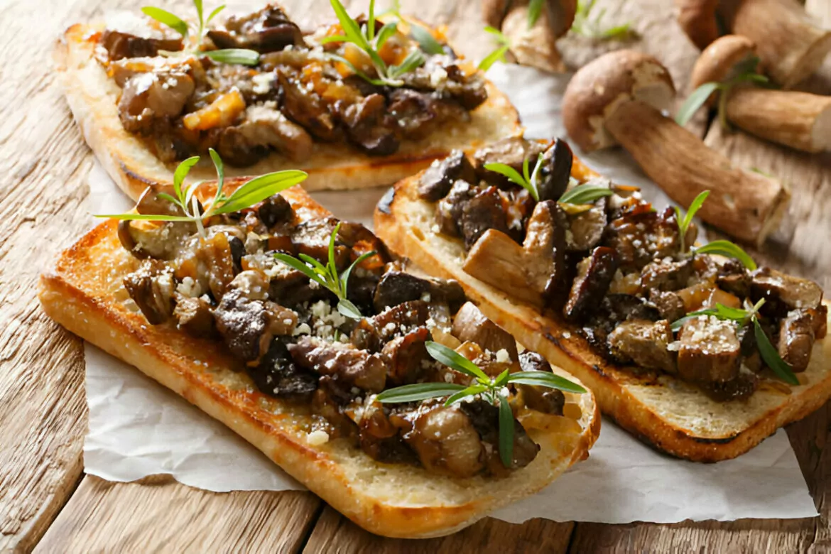 Pumpkin Mushroom Bruschetta Recipe