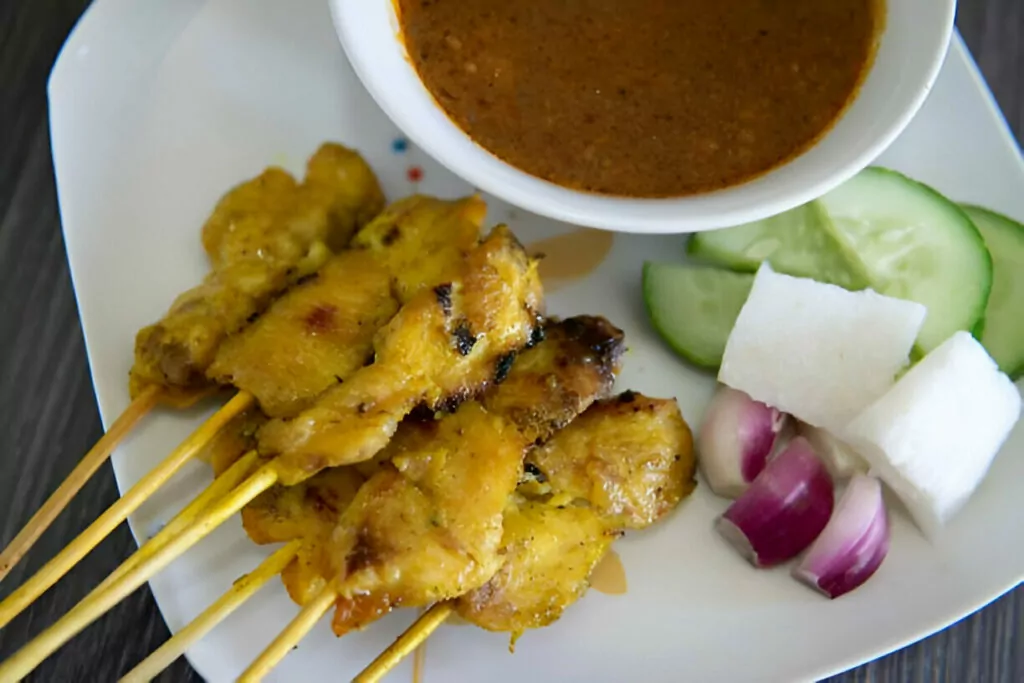 Chicken Satay with Peanut Sauce Recipe