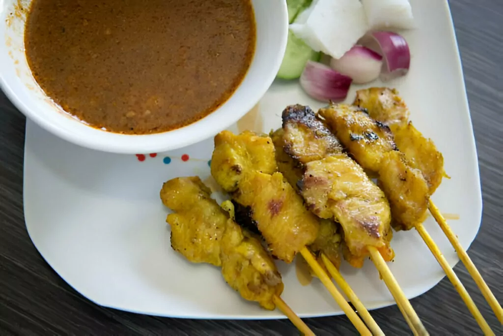 Chicken Satay with Peanut Sauce Recipe