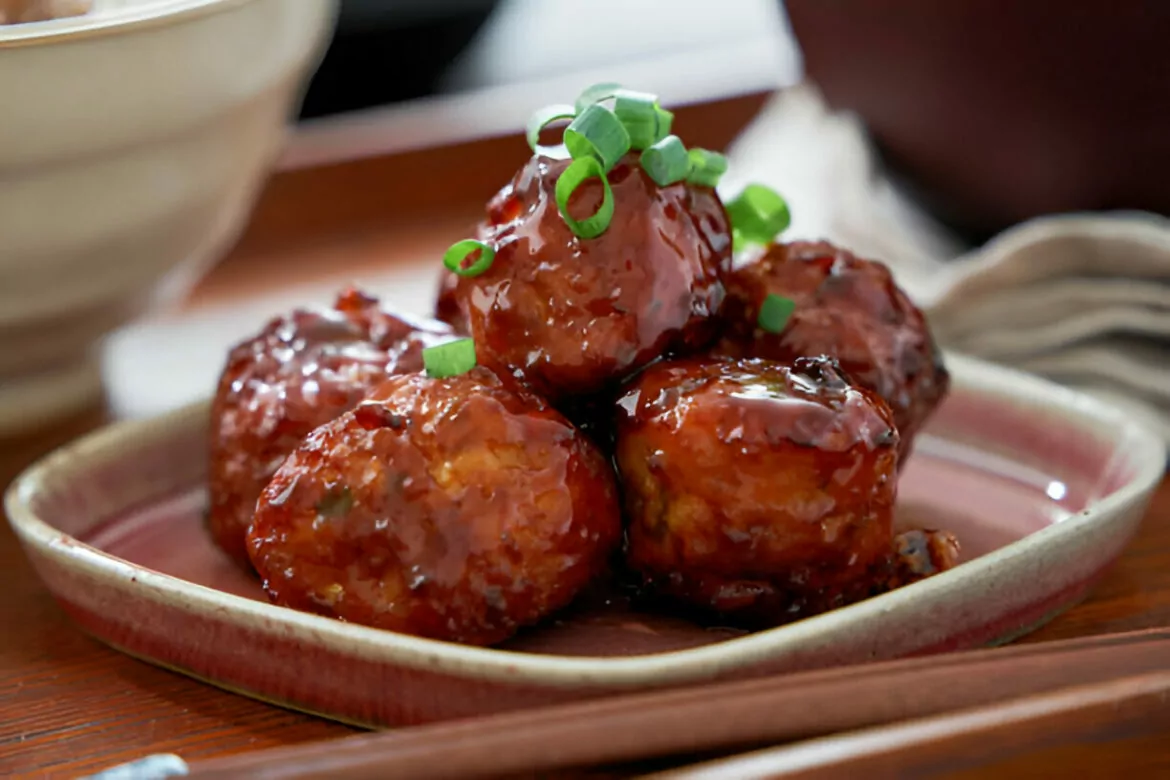 Sticky Honey Garlic Meatballs Recipe