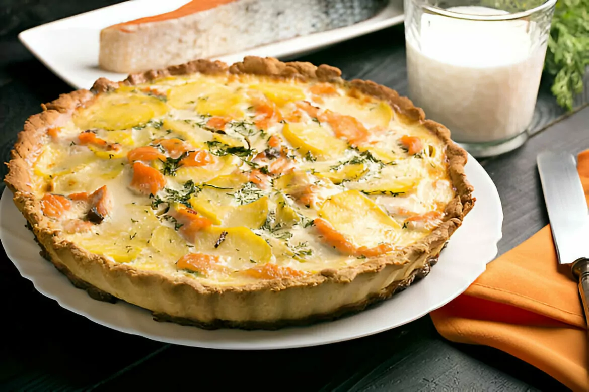 Salmon and Potato Quiche Recipe