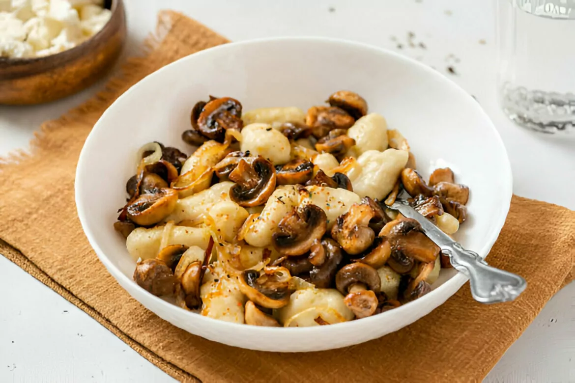 Parmesan Gnocchi with Mushrooms Recipe