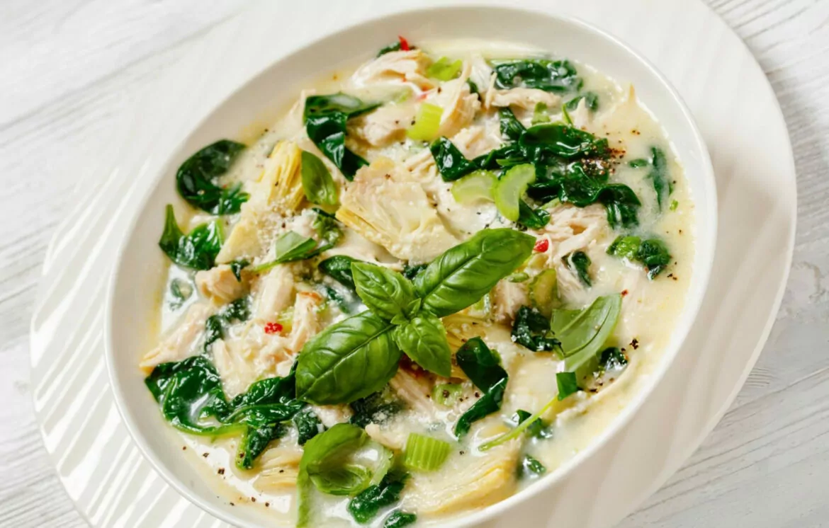Chicken Spinach Artichoke Soup Recipe