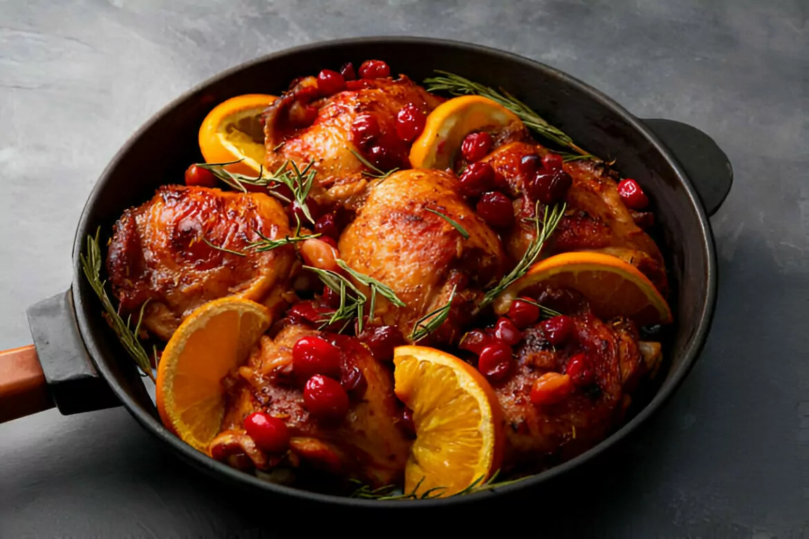 Orange Cranberry Roasted Chicken Recipe