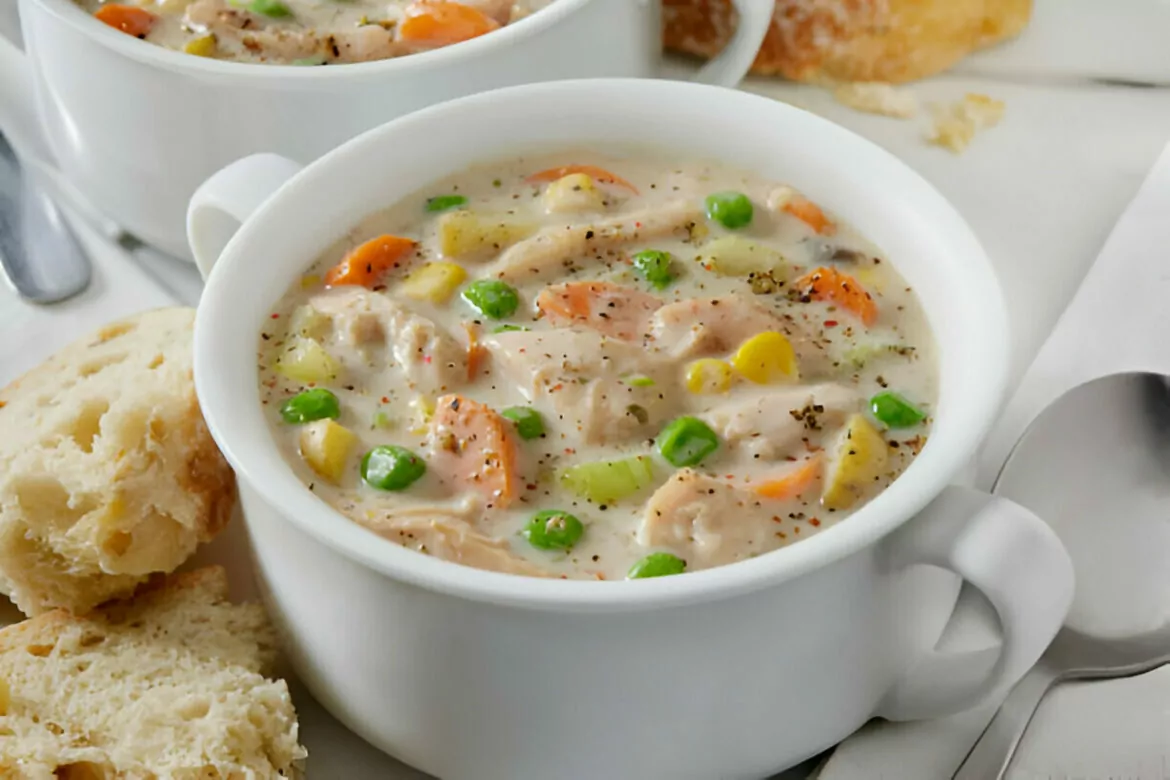 Creamy Leftove Chicken Soup Recipe