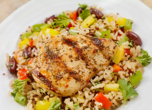 Quinoa and Brown Rice Chicken Salad Recipe
