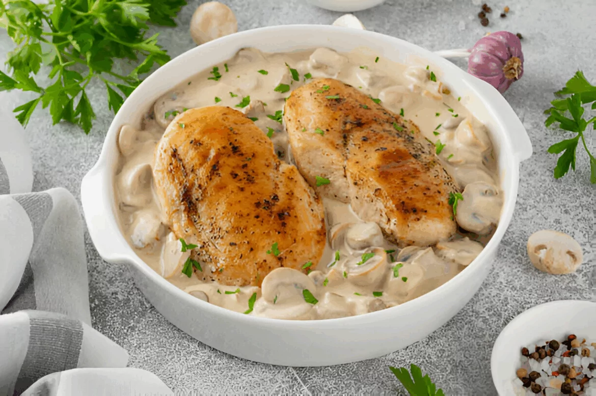 Chicken Breast in Creamy Mushroom Recipe