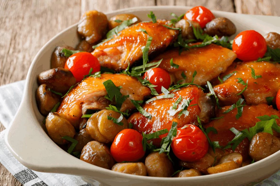 Chicken with Walnuts and Chestnuts Recipe