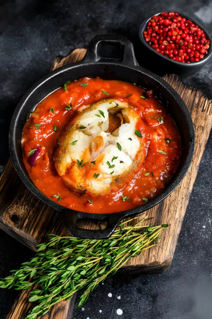 White Fish in Tomato Sauce Recipe